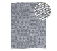 Axi Bali Tapis D'Extérieur, Rectangulaire, Gris, 140 X 120 Cm / Épaisseur : 5 Mm- Tapis Jardin Extérieur/Intérieur - Tapis Balcon Fabriqué À Partir De Bouteilles En Pet Recyclées