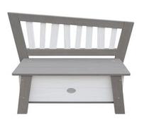 Axi Corky Banc De Rangement En Gris & Blanc | Banc Enfant