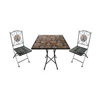 Axi Camilla Table Et Chaise Bistrot, 2 Chaises 1 Table, Ensemble Bistro Extérieur, Mosaique Casa Del Sol - Salon De Jardin Bistrot, Table Bistrot Pour Jardin/Balcon/Terrasse