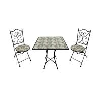 Axi Camilla Table Et Chaise Bistrot, 2 Chaises 1 Table, Ensemble Bistro Extérieur, Mosaique Rose Romantique - Salon De Jardin Bistrot, Table Bistrot Pour Jardin/Balcon/Terrasse