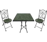 Axi Camilla Table Et Chaise Bistrot, 2 Chaises 1 Table, Ensemble Bistro Extérieur, Mosaique Vert Foncé - Salon De Jardin Bistrot, Table Bistrot Pour Jardin/Balcon/Terrasse