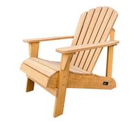 Axi Carmen Chaise Adirondack, Transat Bois, Beige Or | Chaise De Jardin 1 Personne /Fauteuil Exterieur/Chaise Exterieur | Fauteuil Exterieur À Dossier Haut - 90 X 78 X 93 Cm - 14 Kg