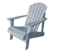 Axi Carmen Chaise Adirondack, Transat Bois, Gris Foncé | Chaise De Jardin 1 Personne /Fauteuil/Chaise Exterieur | A Dossier Haut - 90 X 78 X 93 Cm - 14 Kg
