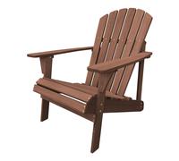 Axi Carmen Chaise Adirondack, Transat Bois, Marron | Chaise De Jardin 1 Personne /Fauteuil Exterieur/Chaise Exterieur | Fauteuil Exterieur À Dossier Haut - 90 X 78 X 93 Cm - 14 Kg