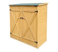 Axi Casper Armoire De Jardin En Bois Brun | 149 X 78 X 164 Cm - Armoire Exterieur, Armoire À Outils / Meuble Exterieur Rangement Pour Le Jardin Avec 2 Étagères Fixes