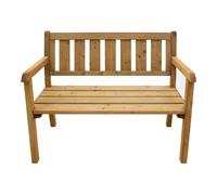 Axi | Charlotte Banc De Jardin En Bois 110 Cm - Marron | Exterieur 2 Places, Bois D'Epicéa | Dossier Haut - Assise Confortable