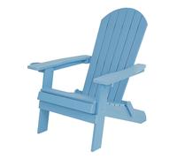 Axi Claire Chaise Adirondack, Transat Plastique, Bleu Claire| Chaise De Jardin, 1 Personne /Fauteuil Exterieur/Chaise Exterieur | Transat À Dossier Haut - 84,5 X 77 X 95,5 Cm