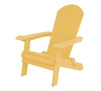 Axi Claire Chaise Adirondack, Transat Plastique, Jaune | Chaise De Jardin, 1 Personne /Fauteuil Exterieur/Chaise Exterieur | Transat À Dossier Haut - 84,5 X 77 X 95,5 Cm