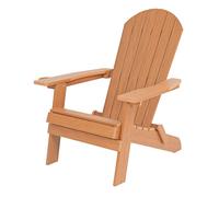 Axi Claire Chaise Adirondack, Transat Plastique, Marron | Chaise De Jardin, 1 Personne /Fauteuil Exterieur/Chaise Exterieur | Transat À Dossier Haut - 84,5 X 77 X 95,5 Cm