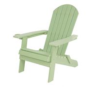 Axi Claire Chaise Adirondack, Transat Plastique, Vert Pastel| Chaise De Jardin, 1 Personne /Fauteuil Exterieur/Chaise Exterieur | Transat À Dossier Haut - 84,5 X 77 X 95,5 Cm