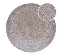 Axi Corfu Tapis D'Extérieur, Rond, Marron, 120 X 120 Cm / Épaisseur : 5 Mm - Tapis Jardin Extérieur/Intérieur - Tapis Balcon Fabriqué À Partir De Bouteilles En Pet Recy s