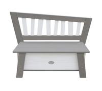 Axi Corky Banc De Rangement En Gris & Blanc | Banc Enfant