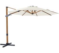 Axi Cyrus Premium Parasol Déporté Marron/Beige - Rectangulaire Ø 300Cm - Structure Aluminium - Rotation 360 - Inclinable - Résistant Aux Uv