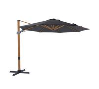 Axi Cyrus Premium Parasol Déporté Marron/Gris - Rectangulaire Ø 300Cm - Structure Aluminium - Rotation 360 - Inclinable - Résistant Aux Uv