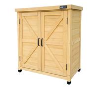 Axi Felix Armoire De Jardin En Bois Beige - 80 X 45 X 93 Cm | Armoire Exterieur, Armoire À Outils Pour Le Jardin Avec Étagère/ Meuble Exterieur Rangement Pour Le Jardin