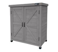 AXI Felix Armoire de jardin en bois gris foncé - 80 x 45 x 93 cm | Armoire Exterieur, Armoire à outils pour le jardin avec étagère/