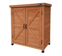 AXI Felix Armoire de jardin en bois marron | Armoire Exterieur, Armoire à outils pour le jardin avec étagère/ Meuble Exterieur