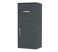 Axi Levi Boîte À Colis En Métal Anthracite - 50,6 X 38,3 X 112 Cm| Boîte Aux Lettres Pour Colis Avec Clé | Boite Aux Lettre Colis