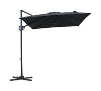 Axi Luma Parasol Déporté Rectangulaire 200 X 300 Cm, Anthracite/Gris | Pour Jardin / Terrasse, Toile Anti-Uv Indice Upf 30+ | Pied En Croix, Housse De Protection Inclus | Inclinable, Pivotant À 360°