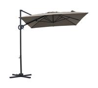 Axi Luma Parasol Déporté Rectangulaire 200 X 300 Cm, Anthracite/Taupe | Pour Jardin / Terrasse, Toile Anti-Uv Indice Upf 30+ | Pied En Croix, Housse De Protection Inclus | Inclinable, Pivotant À 360°