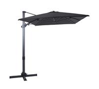 Axi Milad Premium Parasol Déporté Gris/Anthracite - Parasol Déporté Rectangulaire 200x300cm - Parasol Pied Déporté, Structure Aluminium - Rotation 360 - Parasol Déporté Inclinable - Résistant Aux Uv