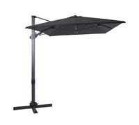 Axi Milad Premium Parasol Déporté Gris/Anthracite - Rectangulaire 200X300Cm -Structure Aluminium - Rotation 360 - Inclinable - Résistant Aux Uv