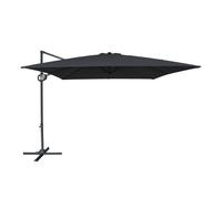 Axi Mira Parasol Déporté Carré 300 X 300 Cm, Anthracite/Gris | Pour Le Jardin / Terrasse, Toile Anti-Uv Indice Upf 30+ | Pied En Croix Et Housse De Protection Inclus | Inclinable Et Pivotant À 360°