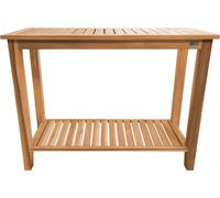 Axi Niah Table Murale En Bois De Teck Brun | Pour Jardin Avec Tablette | Console Pour L'Intérieur Ou L'Extérieur | 120 X 45 X 90 Cm