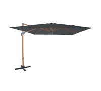 Axi Nima Parasol Déporté Marron/Gris - Rectangulaire 300X300 Cm - Structure Aluminium - Rotation 360 - Inclinable - Résistant Aux Uv