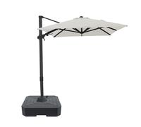 Axi Nyra Parasol Déporté Rectangulaire avec Pied de Parasol, 200 X 300 Cm, Anthracite/Beige | Pour Le Jardin / Terrasse Avec Armature Thermolaquée | Housse De Protection Inclus