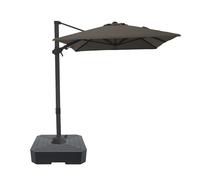 Axi Nyra Parasol Déporté Rectangulaire avec Pied de Parasol, 200 X 300 Cm, Anthracite/Taupe | Pour Le Jardin / Terrasse Avec Armature Thermolaquée | Housse De Protection Inclus