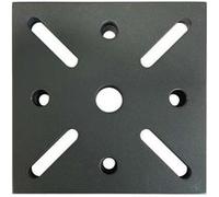 AXI Adaptateur pour pied de parasol – Acier noir – Socle pour jardin/terrasse, parasols suspendus