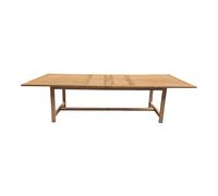 AXI Raisa Table de Jardin Rectangulaire - Extensible - Marron | Table à Manger Aspect Teck pour Jardin / Terrasse | Meuble d'Extérieur pour 10-12 Personnes | 240-320 cm