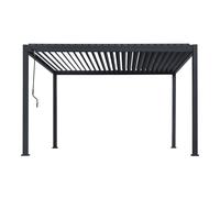 Axi Raya Pergola, Aluminium 300 X 400 X 250 Cm | Pergola Autoportante Moderne Et Luxueuse - Inoxydable Et Résistante Aux Intempéries | Lamelles Orientables Jusqu'À 120 Degrés - Pavillon De Jardin