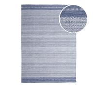 Axi Rhodos Tapis D'Extérieur, Rectangulaire, Bleu, 140 X 120 Cm / Épaisseur : 5 Mm - Jardin /Intérieur - Balcon Fabriqué À Partir De Bouteilles En Pet Recy s