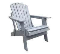 AXI Chaise Adirondack Rosalie – Bois de pruche gris, accoudoirs et dossier haut