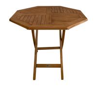 Axi Sana Table De Jardin En Bois De Teck, Octogonale, Pliable | Pour Le Jardin | Ensemble De Salle À Manger Pour 4 Personnes | 100 X 100 X 75 Cm