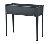 Axi Table De Culture En Métal, Anthracite | Jardinière Surélevée Sur Pieds Pour Jardin / Balcon / Terrasse | 100 X 30 X 80 Cm