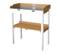 Axi Table De Rempotage Avec 2 Tiroirs En Marron & Blanc | Table De Plantation En Bois Pour L'Exterieur