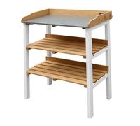 AXI Table de Rempotage en Bois Marron & Blanc avec Étagère | Table de Jardinage Extérieure, Certifié FSC, 76 x 37 x 91,5 cm