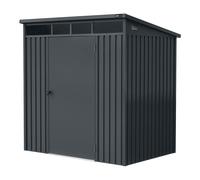 Axi Victor Abri De Jardin Métallique, Anthracite - 132 X 192 X 201 Cm | Cabanon Jardin/Abri Pour Jardin/Abri De Jardin En Metal