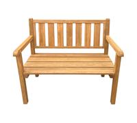 Axi Violette Banc De Jardin En Bois Brun | Banc En Bois Avec Accoudoirs | Assise D'Extérieur/Terrasse, 100% Hemlock Certifié Fsc Avec Dossier Pour 2 Personnes | 109 X 62,5 X 92,5 Cm