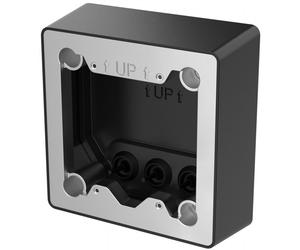 Axis 02066-001, boîtier apparent, noir, acier inoxydable, Axis, aluminium, mural, IK10