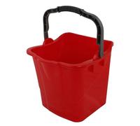Axis Line 25l Seau en Plastique Rectangulaire - Rechange Chariot - Rouge | Plastique robuste avec bec verseur et poignée ergonomique. Idéal pour le nettoyage industriel et commercial.