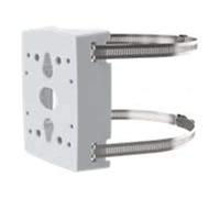 Axis T91B47 Support de poteau universel pour caméras, intérieur/extérieur, sangles inox, diamètre 100-410 mm