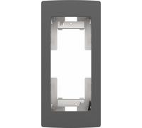 AXIS TA8201 Recessed Mount - Kit de montage de caméra - montage encastré, adapté au montage mural - intérieur, extérieur - gris foncé métallique - pour AXIS A8207-VE Network Video Door Station