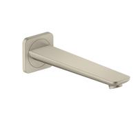 Hansgrohe Bec de baignoire Axor Citterio C – Nickel brossé – Réf. 49410820 – Déport 222 mm