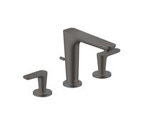 Axor Citterio C - Mitigeur de lavabo avec bonde, installation à 3 trous, EcoSmart, chrome noir brossé 49061340