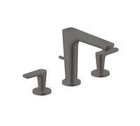 Axor Citterio C - Mitigeur de lavabo avec bonde, installation à 3 trous, EcoSmart, chrome noir brossé 49060340