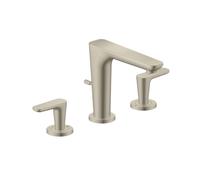 Hansgrohe Mitigeur de lavabo Axor Citterio C 3 trous EcoSmart avec bonde Nickel brossé 49060820